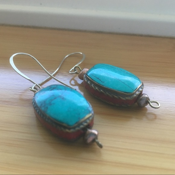Jewelry - Vintage turquoise & red coral